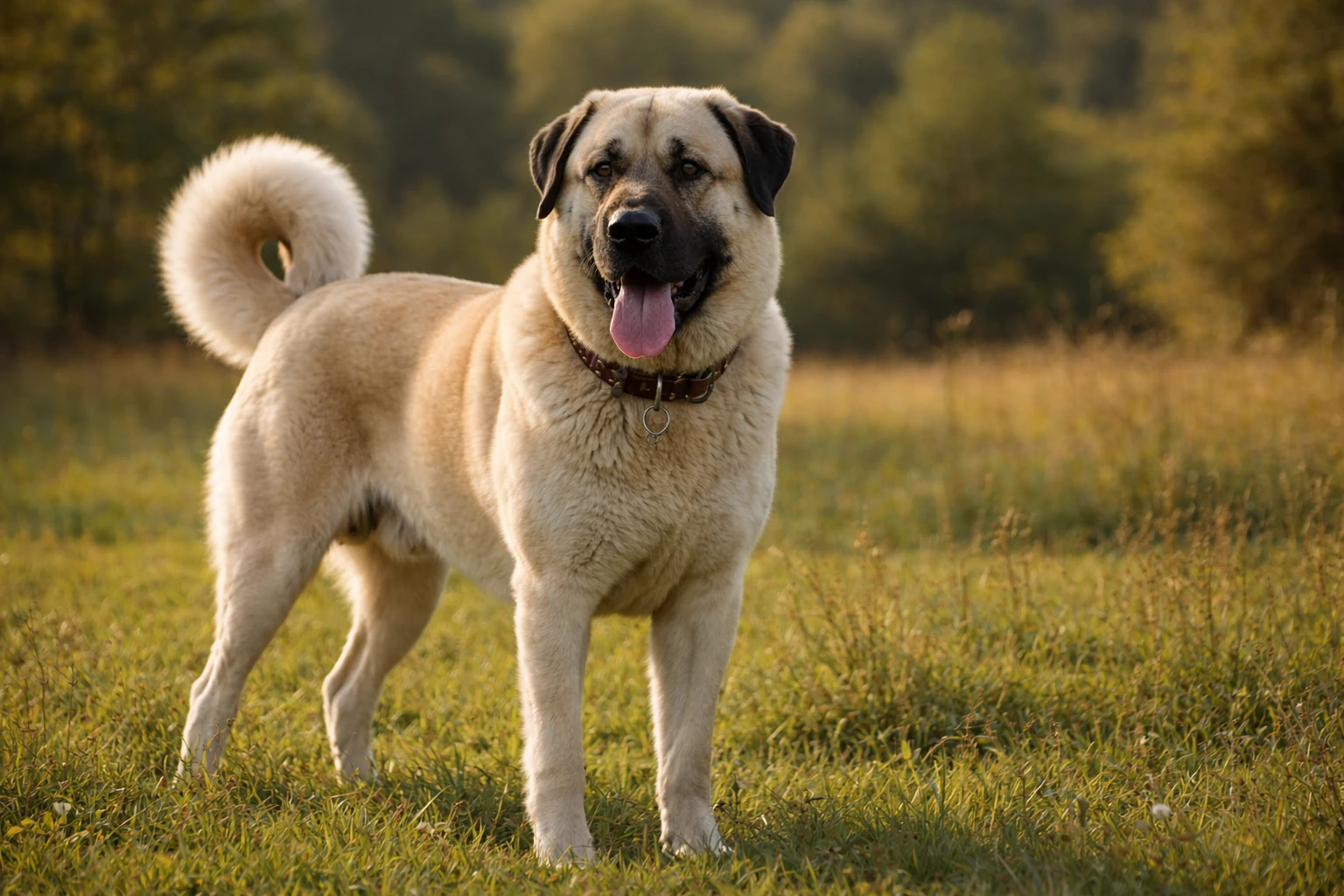 &Ccedil;ayırda ayakta duran bir kangal k&ouml;peği