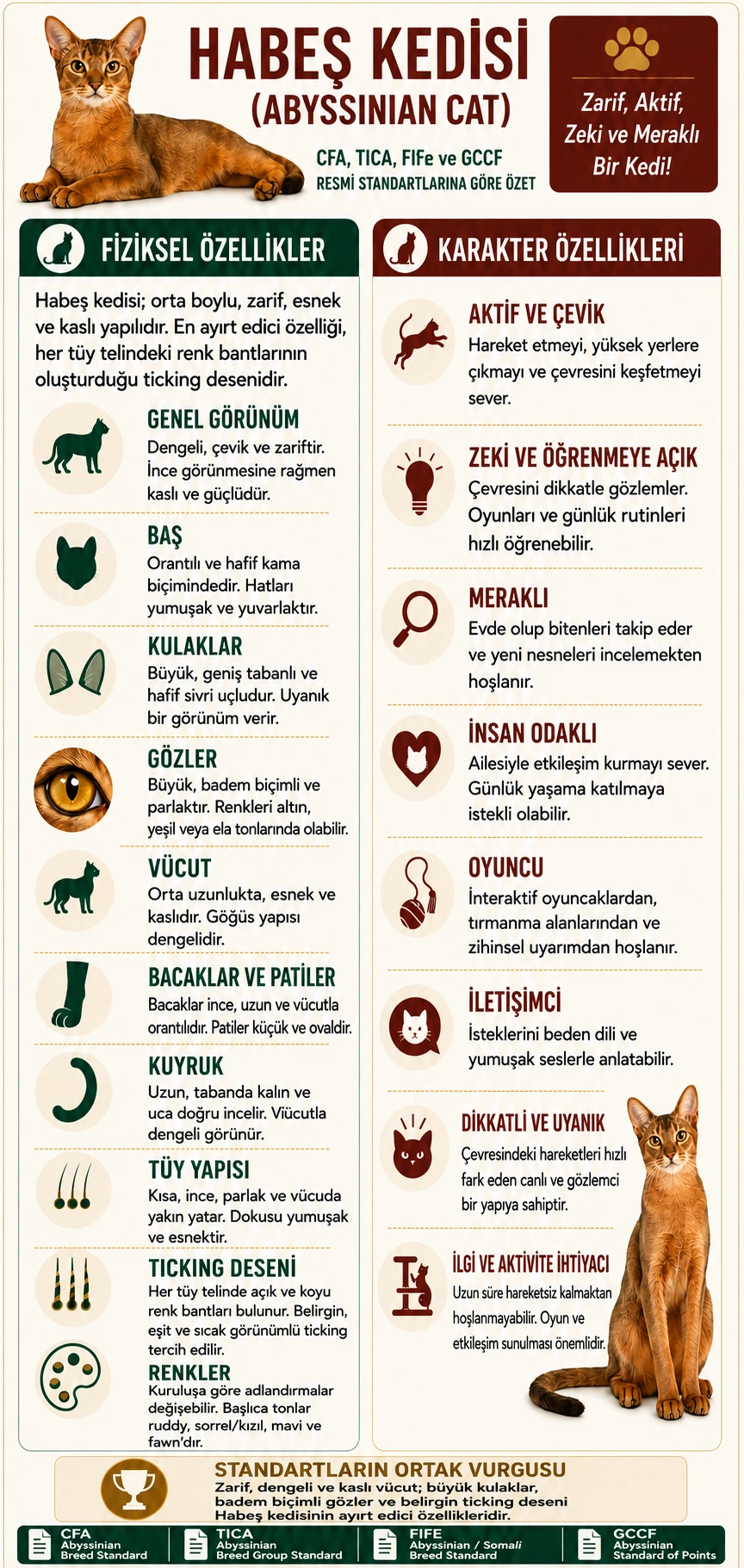 Habeş Kedisi İnfografik