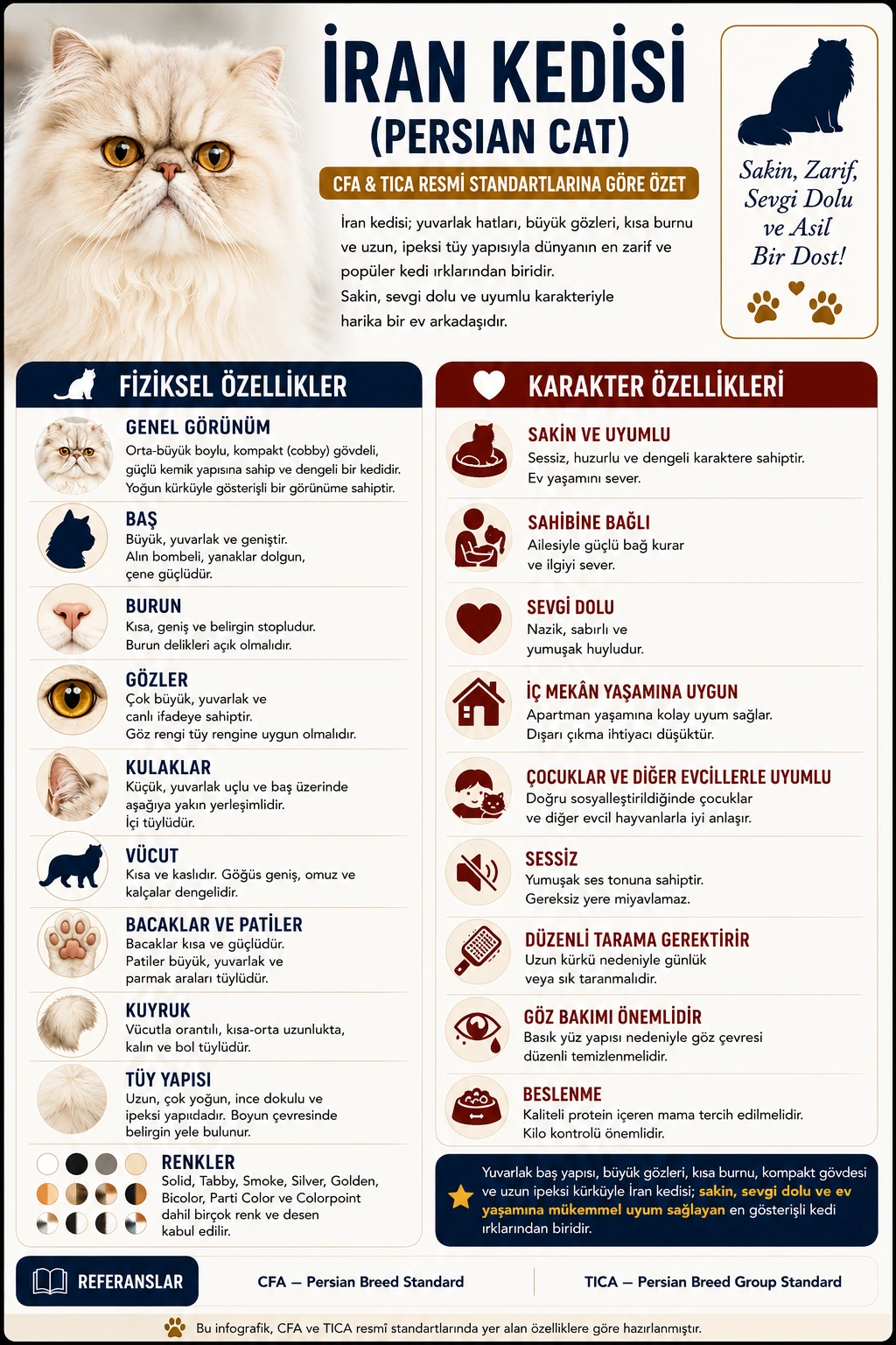 İran Kedisi İnfografik